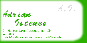 adrian istenes business card